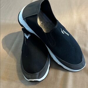 Fashion Black and Gray Men's Slip-On Loafers